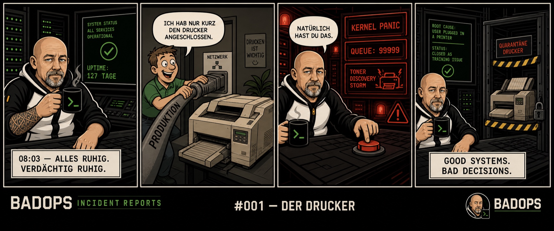 Vorschau: BADOPS Incident Report 001 – Der Drucker