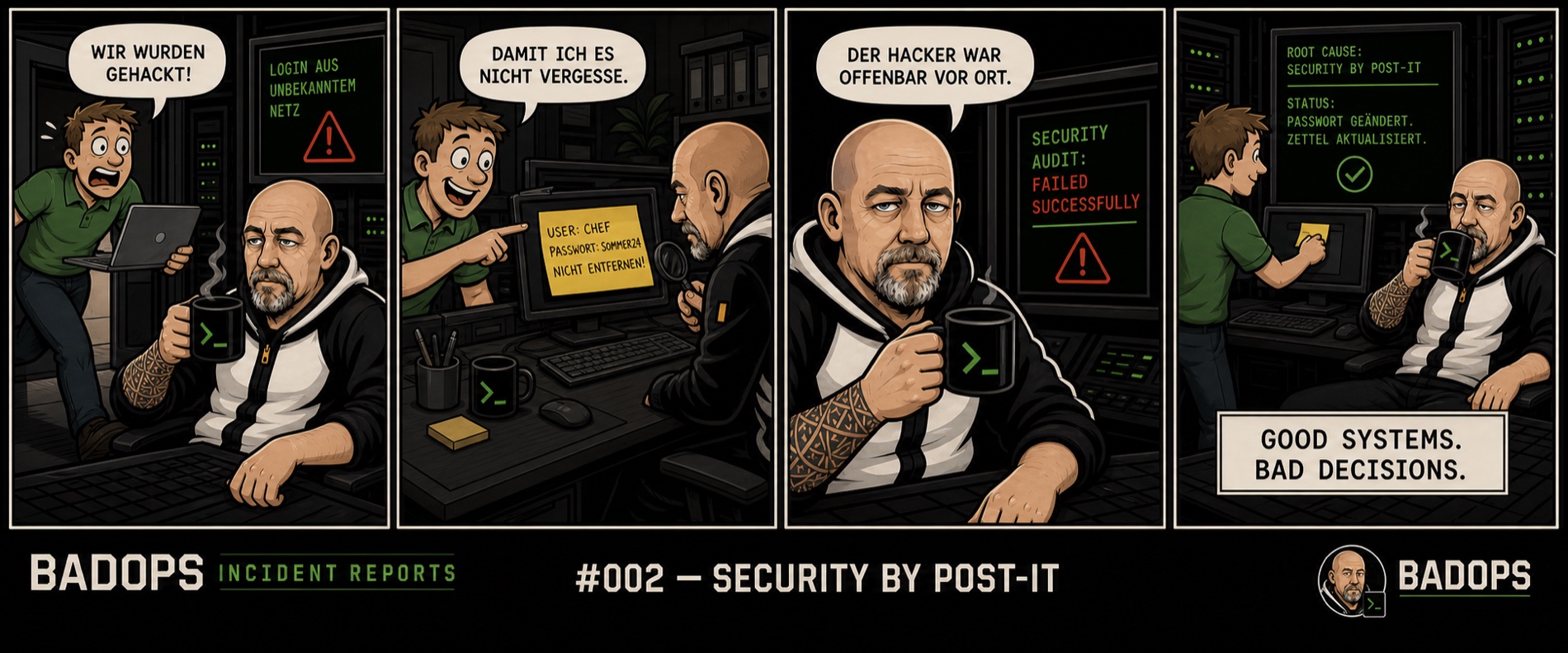 Vorschau: BADOPS Incident Report 002 – Security by Post-it