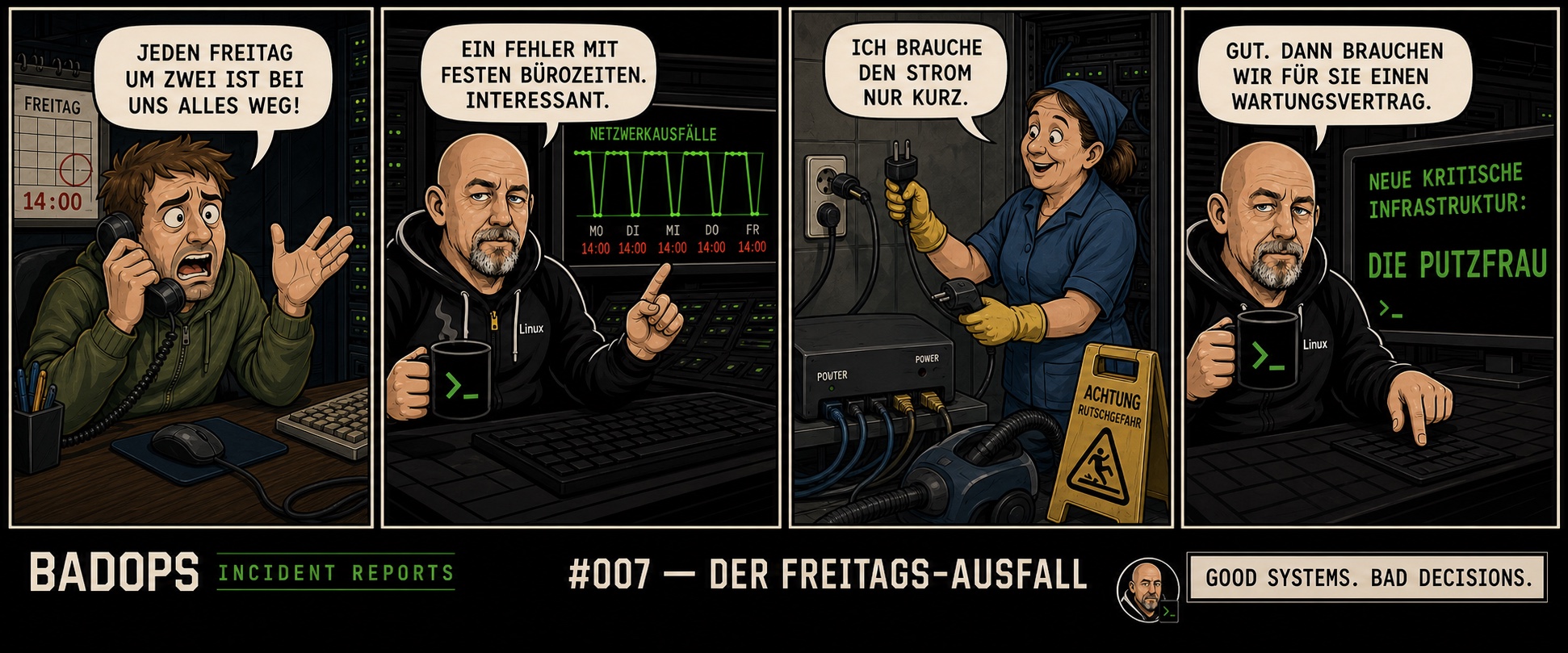 Vorschau: BADOPS Incident Report 007 – Der Freitags-Ausfall